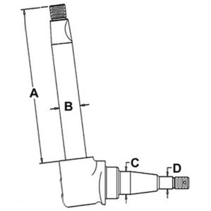 RH / LH Spindle Fits 300 300B 400B 500B 600B 630 G13962 G13962-A - Picture 1 of 6