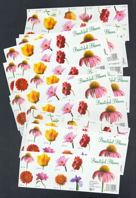 US Stamp Scott #4185A Blooming Flowers Booklet Panes, 20 Panes of 20 (400pc) - Image 1 of 2
