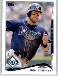 2014 Topps Ben Zobrist Base Card MLB PWE Rays #336 - Picture 1 of 2