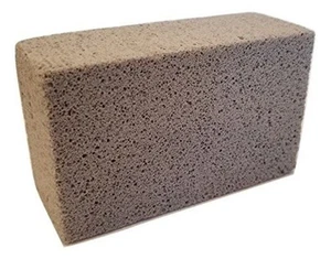 Piedra pómez natural BBQ Grill Flat Top Griddle Antislip Grip Cleaning Block - Imagen 1 de 5
