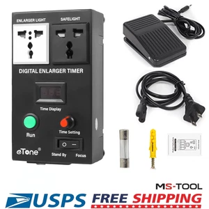 New Precision Digital Enlarger Timer With Foot Switch Darkroom Photo Printing - Picture 1 of 8
