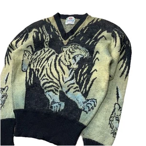 Maglione lana campus maglia tema tigre anni 50 ottimi colori - Foto 1 di 7
