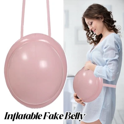 Vientre Inflable Artificial Falso Vientre Embarazado Navidad Disfraz Juegos con disfraces Accesorios Foto 1 de 4