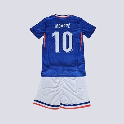 Retro Frankreich Kinder Trikot #10 Mbappe  Home  EM 2024, neu - Bild 1 von 2