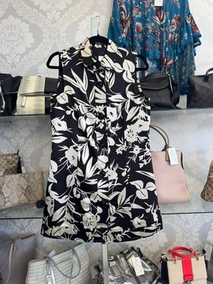 Vestido con botones cuello negro y crema ETRO - Talla 44 Foto 1 de 4