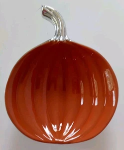 Mariposa Aluminum Pumpkin Nut Candy Relish Dish 7x5.5x1.5" - Picture 1 of 4