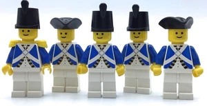 LEGO LOT OF 5 VINTAGE IMPERIAL SOLDIERS MINIFIGURES BLUECOAT PIRATES FIGS - Picture 1 of 1