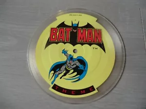 BATMAN TV DOUBLE SIDED PICTURE DISC 7" RECORD IDEAL FOR FRAMING COLLECTABLE - Picture 1 of 2