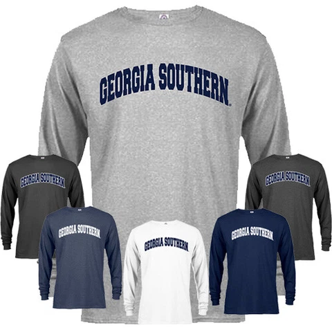 Georgia Southern Eagles GSU Classic Arch School Name Text Long Sleeve T-Shirt Cover