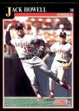 1991 SCORE JACK HOWELL CALIFORNIA ANGELS #842