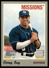 2019 Topps Heritage Minors Base #79 Corey Ray - San Antonio Missions