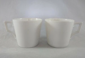 Richard Ginori Italy 191 ELER two White Demitasse Espresso Cups very Fine China  - Picture 1 of 10