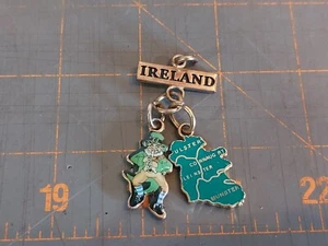 Ireland Souvenir Charm Leprechaun + Country - Picture 1 of 2