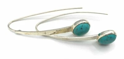 Pendientes SILPADA 925 Plata de Ley Cisne Buceo Turquesa W2132 Piezas Distintivas Foto 1 de 4