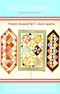 Little Charmers 5 Table Runner Patterns by Anka's Treasures - Picture 1 of 2