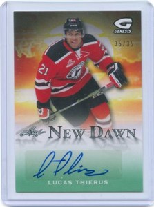2016 LEAF GENESIS NEW DAWN GREEN AUTOGRAPH AUTO LUCAS THIERUS 35/35 *53202