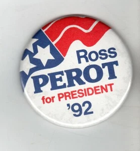 POLITICS PIN (1992) "ROSS PEROT For President"* OF - Picture 1 of 1