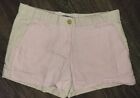 GAP Short Shorts Linen Blend Color Block Pink Size 2