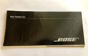 Bose Product Line Booklet 1997 Catalog Advertising Brochure Book Electronics #1 - Picture 1 of 2