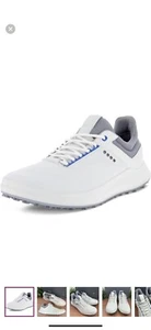 ECCO Core Hydromax Golf Shoes Men’s 43EU 9-9.5US White/Gray Athletic Water Resis - Picture 1 of 11