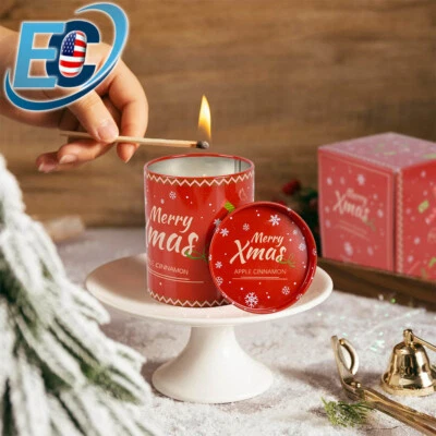 Velas tarro perfumado Navidad 100% cera de soja natural con aceites esenciales regalos Foto 1 de 4