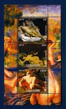 E7 GUSTAVE COURBET NUDI EROTICO CAMERUN EMISSIONI PRIVATE ARTE