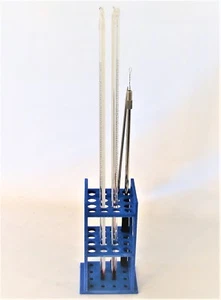 Soporte de termómetro de vidrio biología química médica física laboratorio diapositiva 9 mm - Imagen 1 de 4