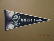 MLB Seattle Mariners Vintage Circa 1995 Tag Express Team Logo Baseball Pennant
