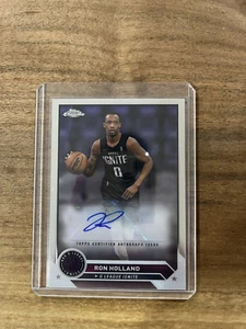 2024 Topps Chrome G-League Ron Holland Rookie Auto Autograph Silver Refractor - Picture 1 of 2