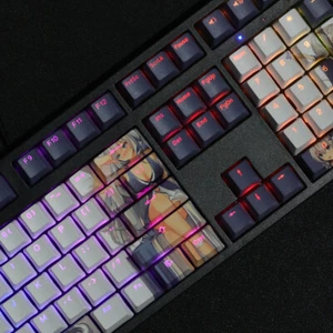 Games Azur Lane Shinano Transparent PBT Keycap OEM Height f/Mechanical Keyboard - Picture 1 of 7