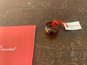 Médicis Red Crystal Ring By Baccarat Size 49 - Picture 1 of 4