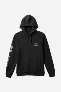 Brixton x Coors Protector II Hoodie Men's Black Sweatshirt Pullover - Picture 1 of 3
