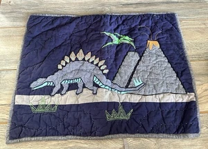 Pottery Barn Kids Dinosaur Quilted STANDARD Sham Warren Volcano - Picture 1 of 10