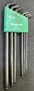 Snap On Torx Double Ball L-Shaped Key Set DBT7 Missing T25 - Bild 1 von 2