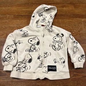 Zara Snoopy Peanuts Hoodie Sz 8 - Picture 1 of 5