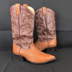 Champion Attitude Leather Ostrich Quill Custom Mens Boots Western - Picture 1 of 19