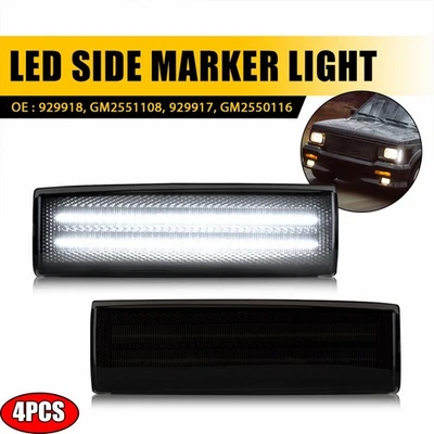4XSmoke Marcador Lateral Señal de Giro Bombilla Blanca Para Chevrolet S10 GMC Jimmy S15 Foto 1 de 4