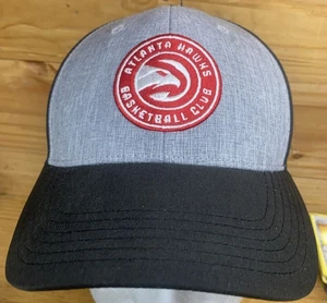 NBA Atlanta Hawks Memory Fit Top Of The World Black Grey Cap Hat Clean One Size - Picture 1 of 14