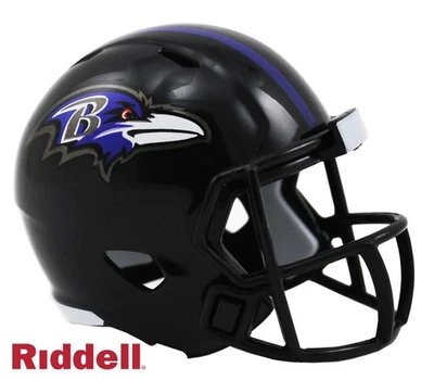 Baltimore Ravens Pocket Pro Riddell NFL Helmet Speed Style - Image 1 of 4