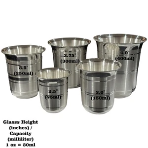 999 Pure Silver Hallmarked Glass - Style#01 - Picture 1 of 12