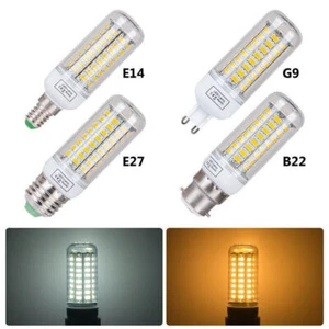 E14 E27 B22 G9 LED Corn Light Bulb Screw Base Ultra Bright White Lamp 6W 12W 15W - Picture 1 of 12