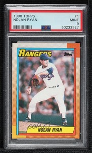 1990 Topps Nolan Ryan #1 PSA 9 MINT HOF