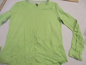 Womens jones wear green long sleeve blouse sz l - Picture 1 of 6