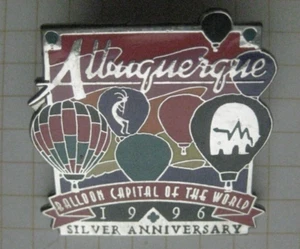 ALBUQUERQUE BALLOON CAPITAL OF THE WORLD 1996 .............. Ballon Pin (283k) - Bild 1 von 1