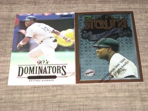 TONY GWYNN 2 CARD LOT 1993 DONRUSS DOMINATORS #1 OF 10-1996 FINEST STERLING #61