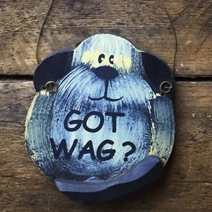 Got Wag? Mini letrero de perro con imán - Imagen 1 de 1