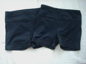 Athleta Girls Size Medium 8-10Y Chit Chat 3" Short Biker Shorts Black Set of 2 - Picture 1 of 9