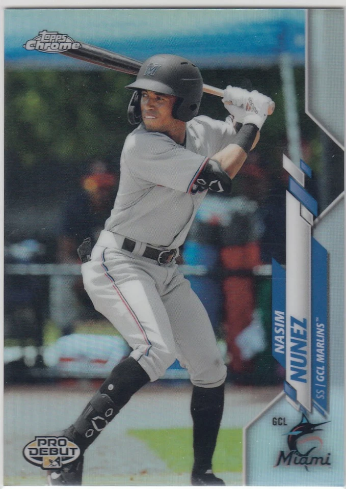 2020 Topps CHROME Pro Debut NASIM NUNEZ Refractor 1st Rookie #31 Marlins 16/99 - Image 1 of 1