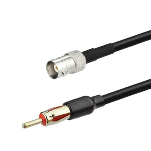 BNC Female to AM/FM Plug Coaxial Extension Cable for Car Radio Antenna - Picture 1 of 6