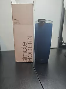 Simple Modern Voyager 20oz Blue Stainless Steel Travel Mug Insulated Flip Lid - Picture 1 of 8